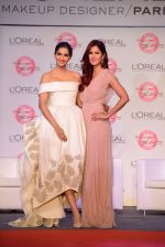 Katrina Kaif and Sonam Kapoor with l_oreal Paris unveil Matte or Gloss as the beauty trend for Cannes 2015 on 25th april 2015